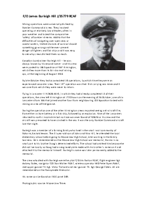 A preview of a PDF biography for Hill, James Burleigh